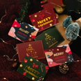 thumbnail image 4 of Clearance! Merry Christmas Santa Exquisite Greeting Cards With Kraft Paper Envelope Blessing Message Gift Sticker Festivals Card, 4 of 7