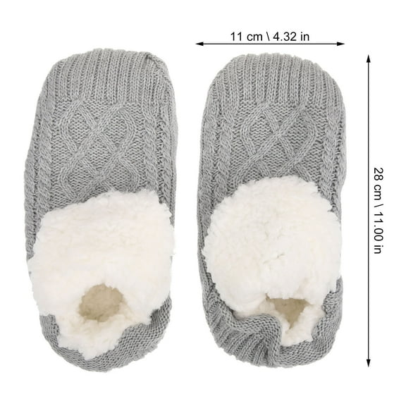 UPOUART 1 Pair Nonslip Slipper Socks with Grips for Winter Season Cozy and Durable
