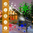 thumbnail image 2 of Eurhowing Outdoor Christmas LED Light Projector, Dynamic Snowflake Projector, IP65 Waterproof Landscape Lights for Xmas Halloween Holiday, 2 of 13