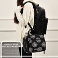 thumbnail image 6 of Insulated Lunch Bag 6L Leak-Proof Lunch Box with Shoulder Strap Multiple Pockets Lunch Tote Lace Pattern with Snowflakes, 6 of 9