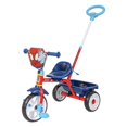 thumbnail image 1 of Triciclo con Barra de Empuje Apache Spidey Azul, 1 of 3