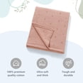 thumbnail image 6 of YIXPOH Baby Blanket 100% Organic Cotton Knit Swaddle Blanket Soft Warm Receiving Blanket for Newborns Pink, 6 of 7