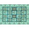 thumbnail image 1 of Ahgly Company Indoor Rectangle Abstract Light Blue Modern Area Rugs, 6' x 9', 1 of 4