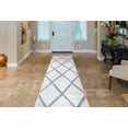 thumbnail image 3 of Charlotte 48022 2 ft. x 7 ft. 3 in. Diamond Runner Rug, Ivory, 3 of 3
