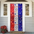thumbnail image 6 of PATLOLLAV Red White Blue Plastic Door Curtain, 78x39 Inch Patriotic Door Cover Hanging Decor for Independence Day Parties & Home Entryways, 6 of 6