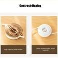 thumbnail image 6 of Summercome Charging Cord Organizer, Portable Charger Cord Holder, Clear Round Storage Cable Winder, Retractable Cable Management, Flexible USB Cable Reel for Home Office Classroom, Coffee, 6 of 9