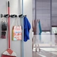 thumbnail image 4 of Soporte De Goma Antideslizante Para Escoba, Estante Para Fregona, Accesorio De Baño Para Sala De Estar, Baño, Inodoro, Garaje, Lavadero Para El Hogar OTVIAP 3 perchas + 3 ganchos, 4 of 8