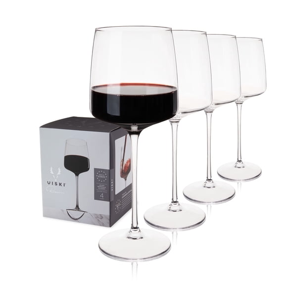 Viski Reserve Julien Bordeaux Glasses, Red Wine Glasses, 22 oz Set of 4