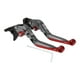 thumbnail image 1 of Palancas de freno y embrague largas y cortas para Yamaha YZF R1 2002-2003, palanca de freno ajustable de motocicleta de aleación de aluminio, mango de titanio con extremo rojo, 1 juego, 1 of 1