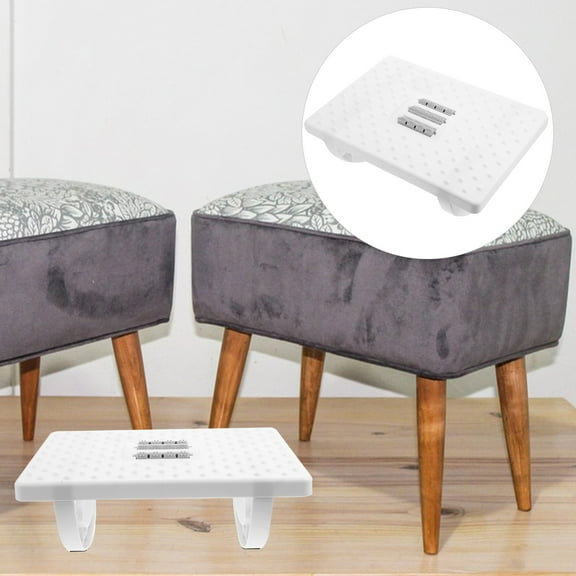 NICEXMAS Ergonomic Under Desk Footrest in White with Multi Functional Comfortable Design