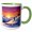 Green/White, variant on 3drose, Winter Park, Colorado. Skiing in America. Gift for Gentlemen, Men, 11oz Magic Transforming Mug