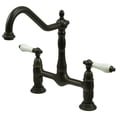 thumbnail image 5 of Kingston Brass Cc58l Vintage 1.2 GPM Widespread Bathroom Faucet - Bronze, 5 of 5