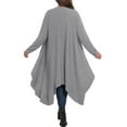 thumbnail image 6 of Cueply Women's Plus Size Cardigan Lightweight Long Sleeve Maxi Long Knitted Tops Open Front Sweater, 6 of 6