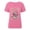 Hot Pink, variant on Womens Graphic Print T Shirts Pattern Design Crewneck Casual Short Sleeve Loose Fit Tops Trendy Fashion Tee Pullover Daily Wear