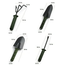 Garden Tools Set Duty Gardening Tools Steel With Soft Rubberized Non-Slip Handle Garden Hand Tools Garden Gifts For Men Women
