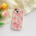 thumbnail image 2 of Compatible with Trendy Series Aesthetic Floral Soft Protective Women Cover for iPhone 14 Pro Max Case - 6.7 inch (Pink), 2 of 13