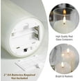 thumbnail image 4 of HomWamee Flameless Candle in Glass,  Real Wax  with Remote Control and Timer, Battery Operated Electronic Candles, 4 of 14