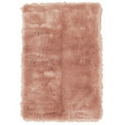 Mainstays Glam Solid Print Faux Fur Area Rug, 30" x 46"