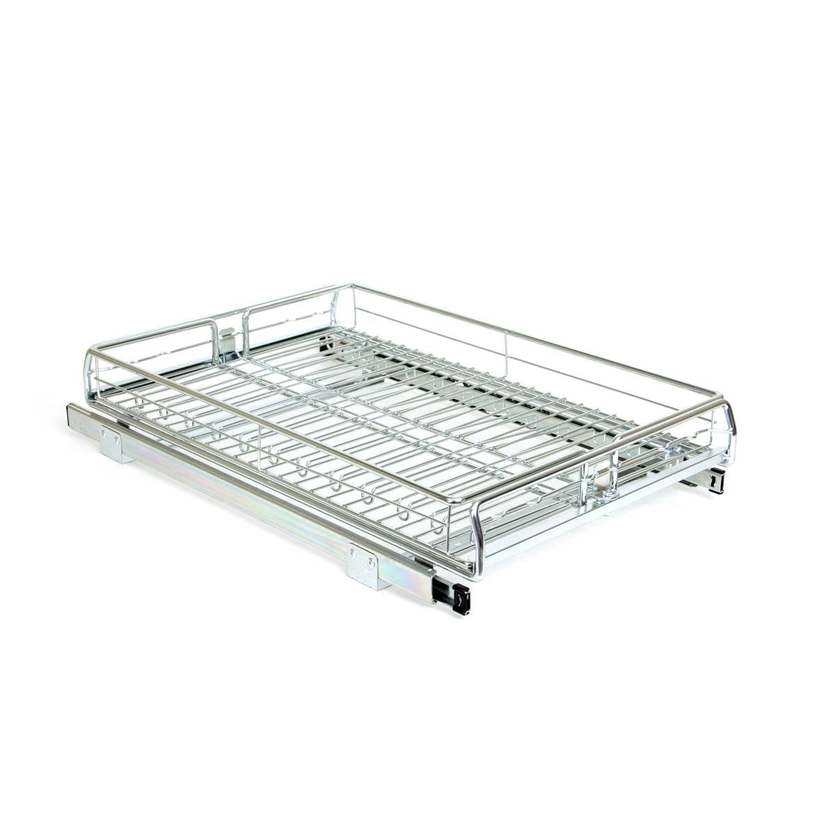 Origami Steel Sliding Pullout Drawer & Cabinet Organizer, Adjustable 13"-21" Width, 2 Pack