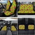thumbnail image 2 of Yuyamidu Ladybug Auto Seat Cover Full Set Fit for Most Cars SUV Van Truck Floor Mats Steering Wheel Cover Seat Belt Pad Cover Handbrake Cover Set Cup Mat 15 Pack Green Car Accessories, 2 of 6