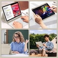 thumbnail image 5 of Detachable Bluetooth Keyboard Cover for iPad 11 Gen A16 11" 2025 / iPad 10 Gen 10.9" 2022, Slim Folio Case with Apple Pencil Slot,Cream White, 5 of 14