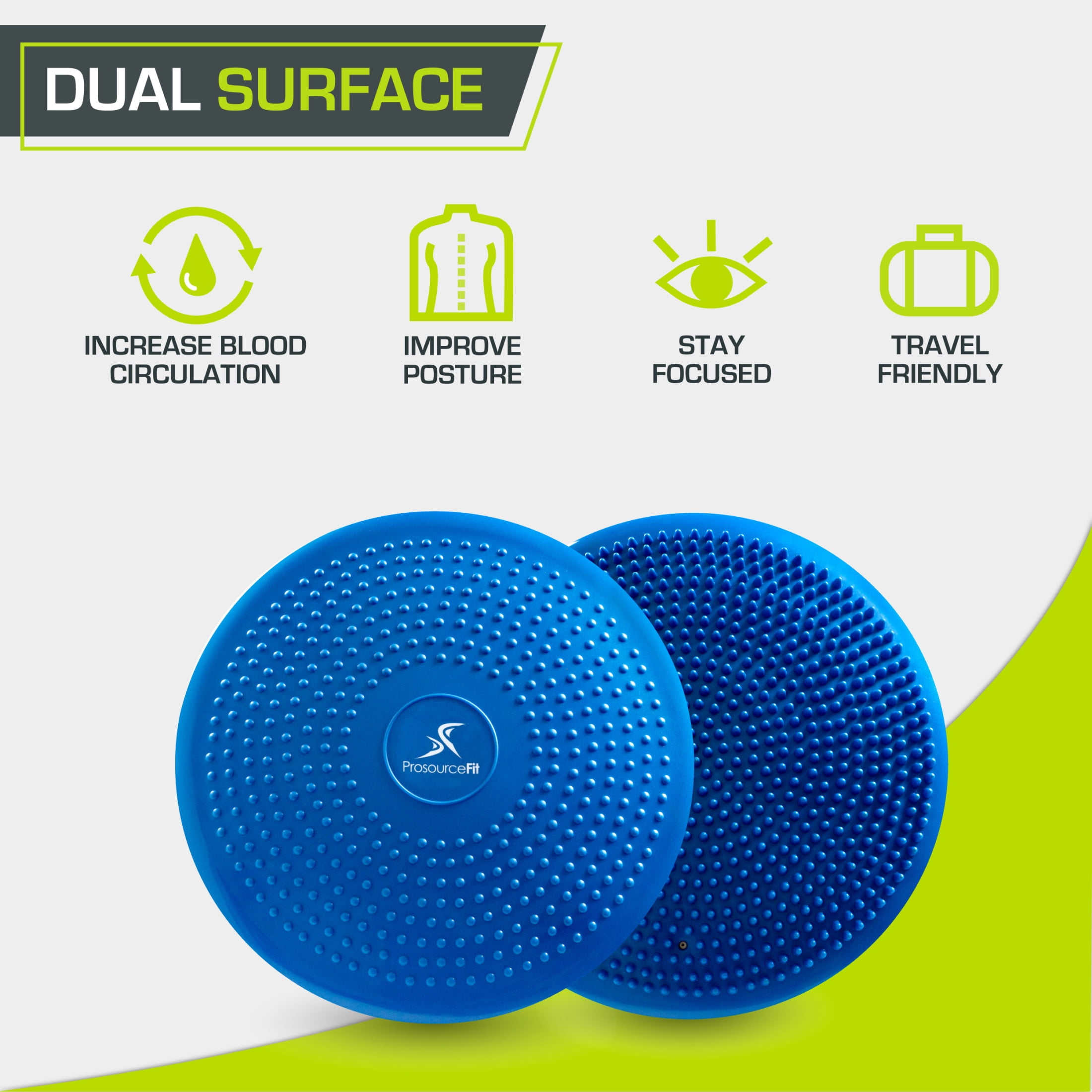 ProsourceFit Core Balance Disc Trainer, 14" Diameter with Pump