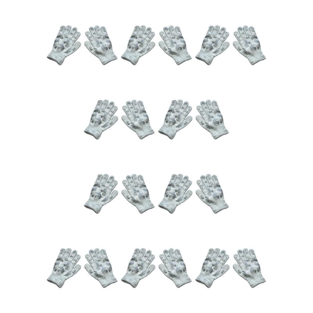 Qarigey 1 par de guantes de invierno para niños, cubiertas de dedos cálidas, cómodas y creativas con patrón de camuflaje para usar al aire libre, Gris+Camuflaje 10piezas Qarigey CBP354999