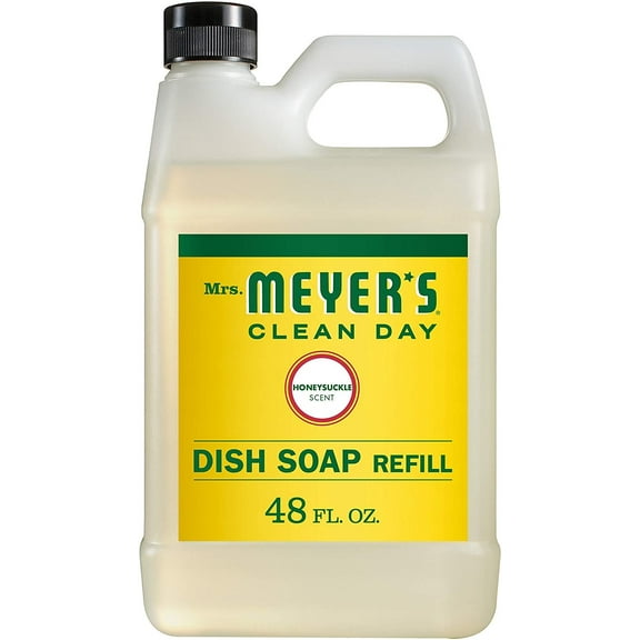 Dish Soap, Honey Suckle Scent, Non Toxic, Ultra-Concentrated, Without Dyes, Parabens, Phosphates, Phthalates, Pack of 2, 48 FL OZ Per Pack