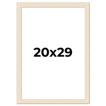 20x29 Frame White Real Wood Picture Frame Width 1.5 inches | Interior Frame Depth 0.5 inches | Barn
