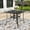 Square Table 36.6 in, variant on ELPOSUN Patio Outdoor Dining Table Round for 4, All-Weather Resistance Metal Furniture Table with Umbrella Hole for Garden Backyard deck