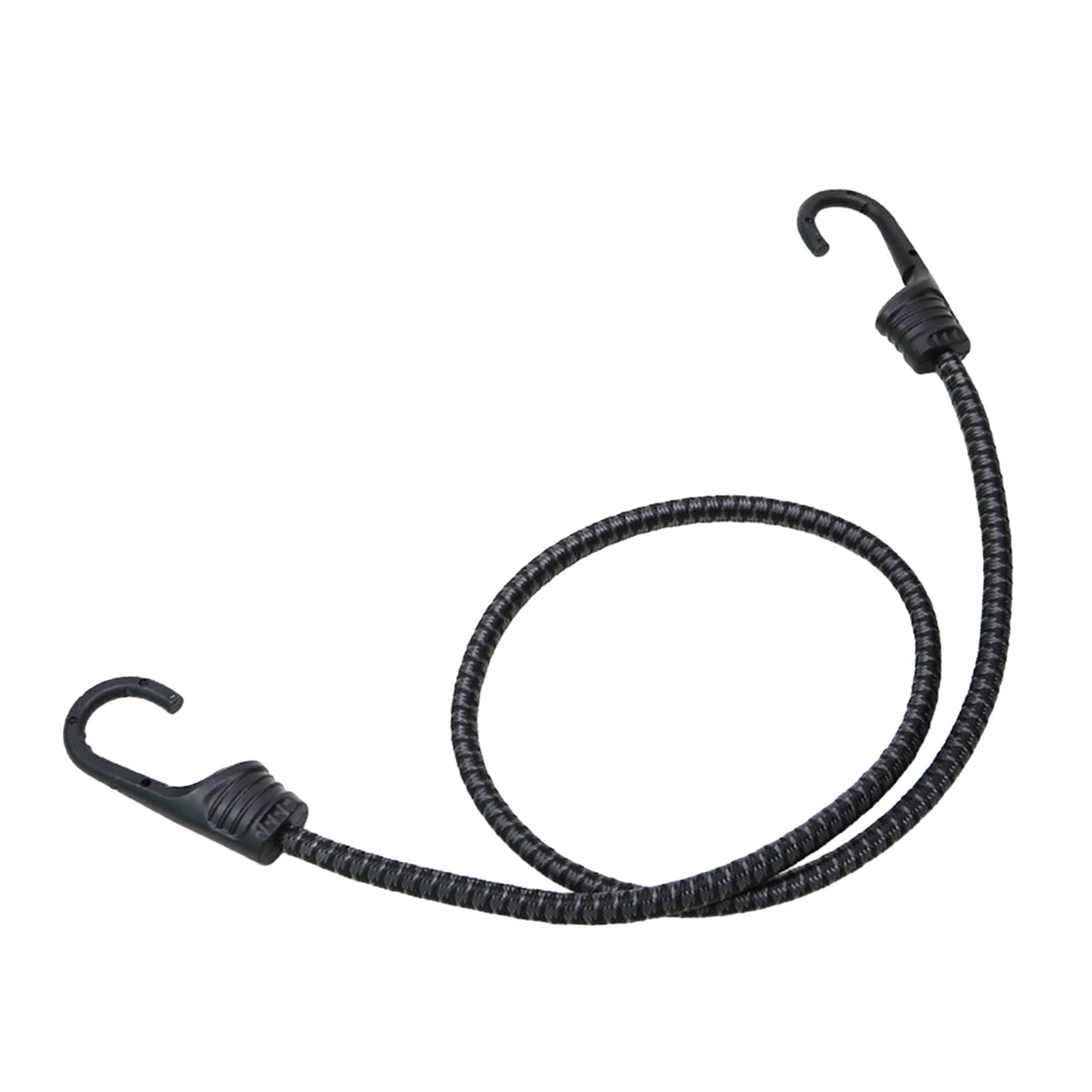 Baoblaze 5xBicycle Bungee Cord with Hooks Elastic Band Strap for Cycling Biking Outdoor Black Gray 90cm