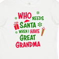 thumbnail image 4 of Inktastic Who Needs Santa When I Have Great Grandma Boys or Girls Toddler T-Shirt, 4 of 5