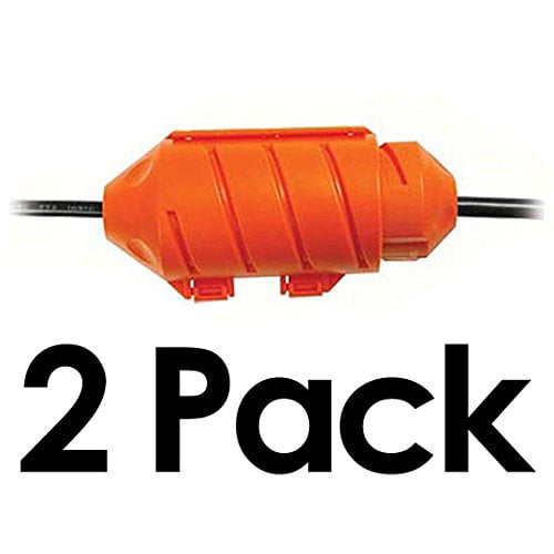 Orange Cord Connect locks cords together & keeps them dry 