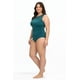 thumbnail image 2 of Traje de baño con detalle de mesh Roman Fashion /Tallas Extras, W-12 (Verde) verde 46, 2 of 6
