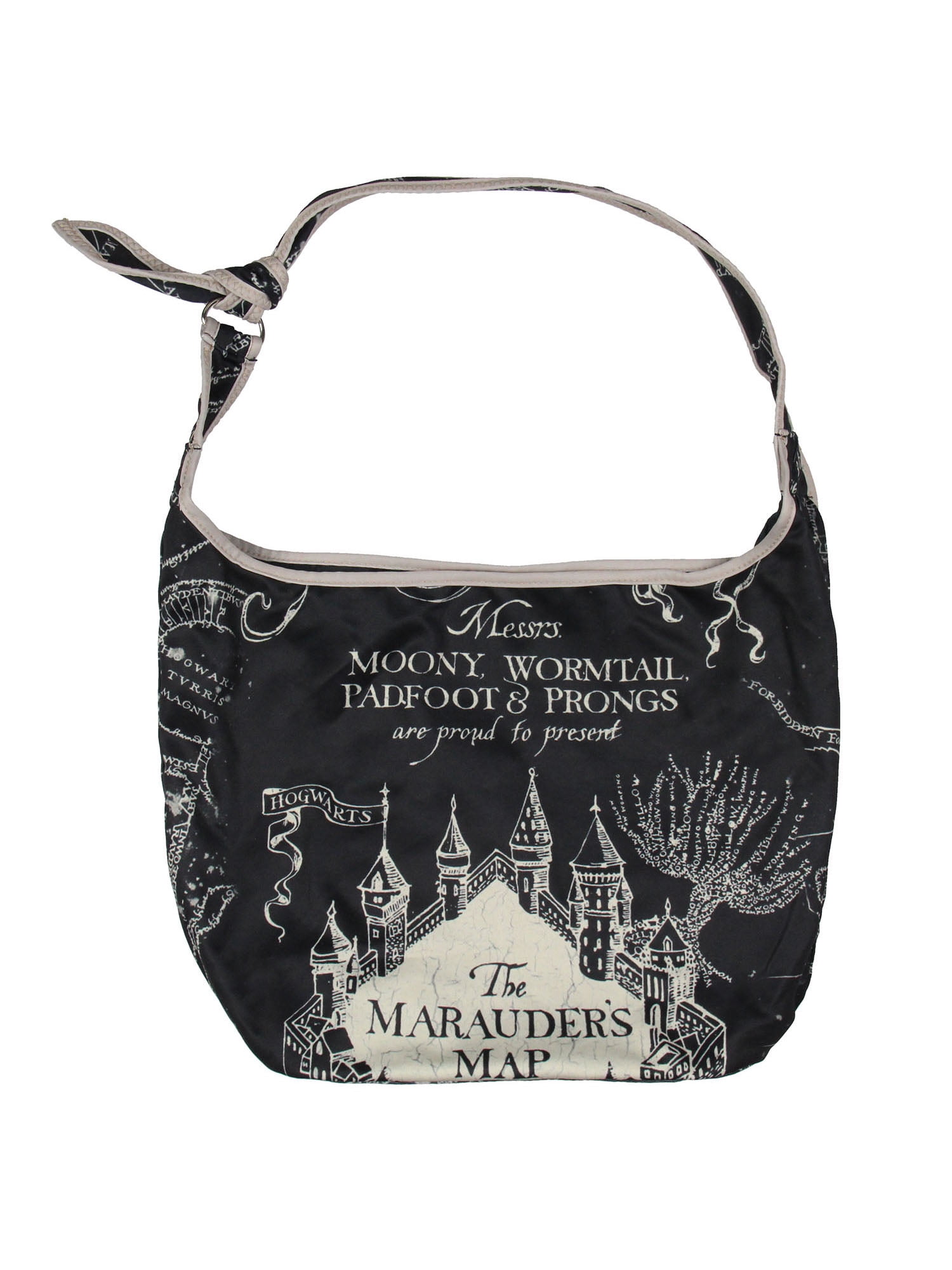 Harry Potter The Marauder's Map Hogwarts Shoulder Crossbody Purse Hobo Bag Adjustable Strap