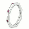 thumbnail image 4 of Created Ruby Sterling Silver Ring, 4 of 11