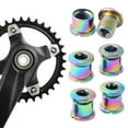 thumbnail image 1 of Pack of 5pcs Chainring Screws M8×5mm Double/Triple/ Single Chainwheel & Nut Set Replacement - Multicolor, B-Double Disc, 1 of 9