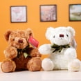 thumbnail image 4 of DEBGFS Fluffuns Teddy Bear Plush Cute Teddy Bears Stuffed Animals in Height Dark Brown Golden White,b,30cm, 4 of 6