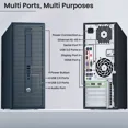 thumbnail image 2 of Restored HP G2 Tower Gaming Desktop PC, Intel Core i7-6700, 32GB DDR4 Ram, 512GB SSD + 2TB HDD, NVIDIA GeForce GTX 1660 Super 6GB, WiFi, Bluetooth, RGB Keyboard & Mouse, Windows 11 Pro (Refurbished), 2 of 6