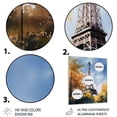 thumbnail image 3 of Designart "Eiffel Tower in Soft Pastel Shades I" City Paris Metal Wall Art Prints, 3 of 5