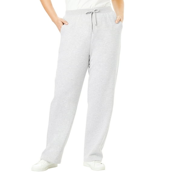 Woman Within Plus Size Tall Better-Fleece Pull-On Drawstring Sweatpants