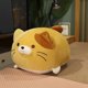 thumbnail image 2 of Juguete de peluche de gato súper suave, animal de peluche de gatito gordito y esponjoso, adorable almohada de gato de peluche para niños o decoración del hogar (naranja, 13,8 ''/350 g), 2 of 5