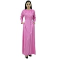 thumbnail image 1 of Bimba Robe Jilbab à Manches Longues pour Femmes avec Col Mandarin et Poches, 1 of 7