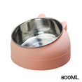thumbnail image 1 of Cuenco para gatos de 200/400/800ml, comedero inclinado de acero inoxidable sin deslizamiento elevado oso de fresa  Hogar, 1 of 4