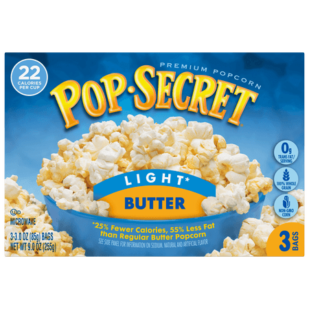 (4 Pack) Pop Secret Microwave Popcorn, Light Butter, 3 Oz, 3 (Best Light Microwave Popcorn)