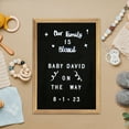 thumbnail image 4 of Merrick Lane Torched Wood 12"x17" Letter Board Set with Black Felt Facing, 389 Letters Including Numbers, Symbols, Icons and a Canvas Carrying Case, 4 of 11