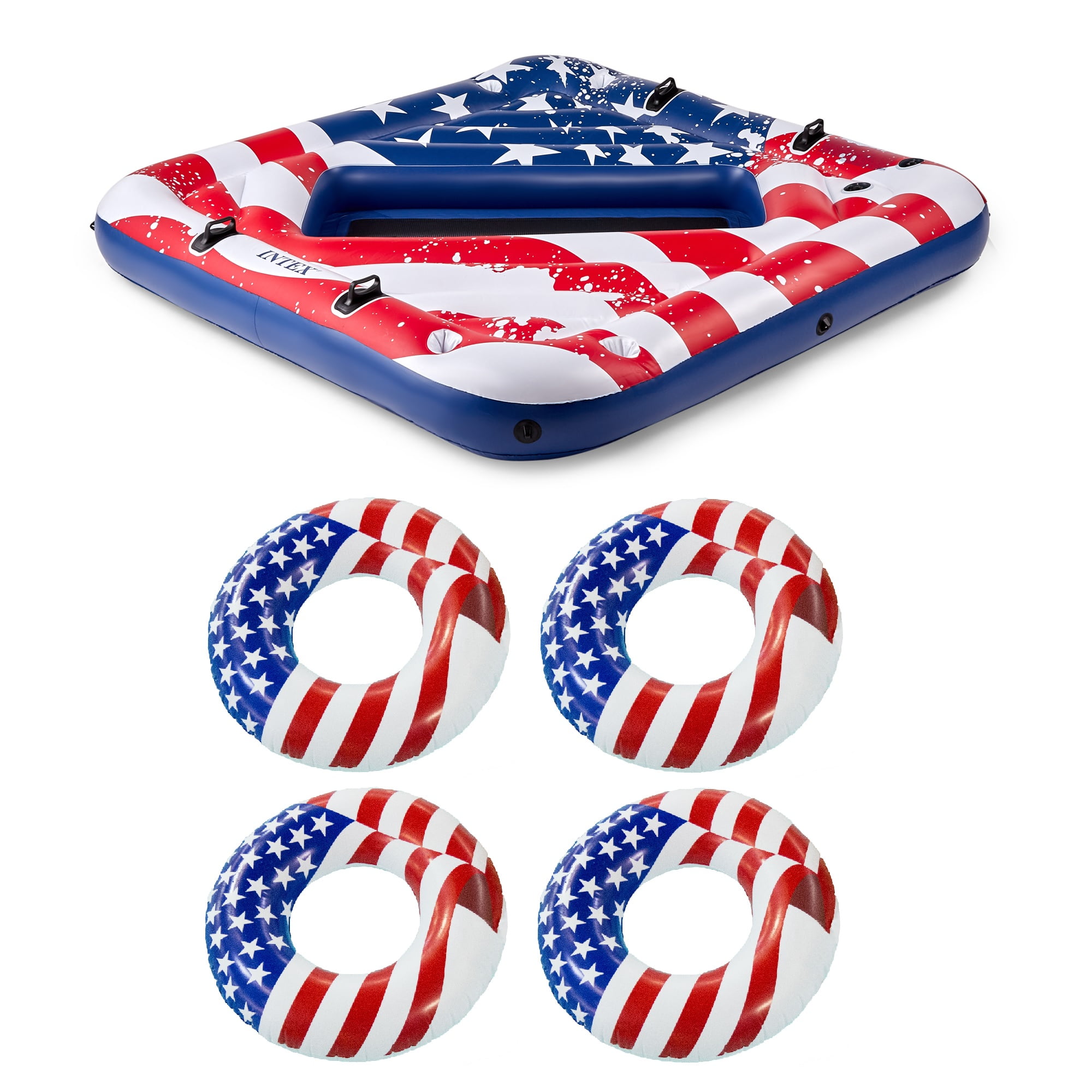 intex american flag float