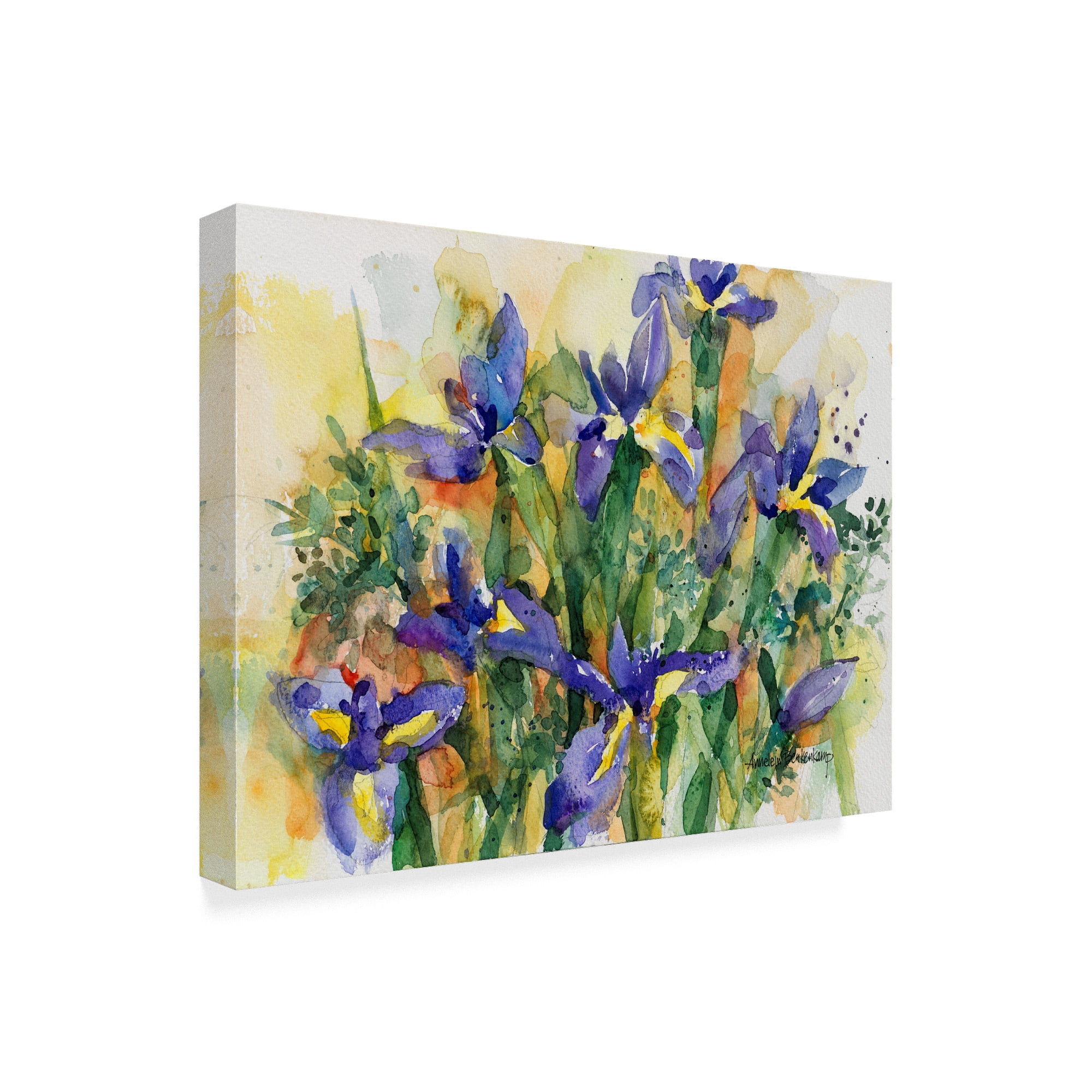 Trademark Fine Art 'Indelible Irises' Canvas Art by Annelein Beukenkamp