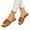 Brown, variant on Flat Sandals for Women Pleated One Band Slippers for Summer Outdoor Walking Square Toe Open Toe Beach Slides Slip On Black 9