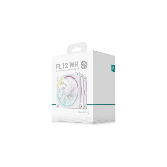 VENTILADOR DEEPCOOL FL12 BLANCO RGB 120MM 3PACK